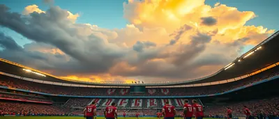 A determined FC Basel midfielder (anonymous) in the dark-red and green home jersey, FC Basel crest prominently displayed...